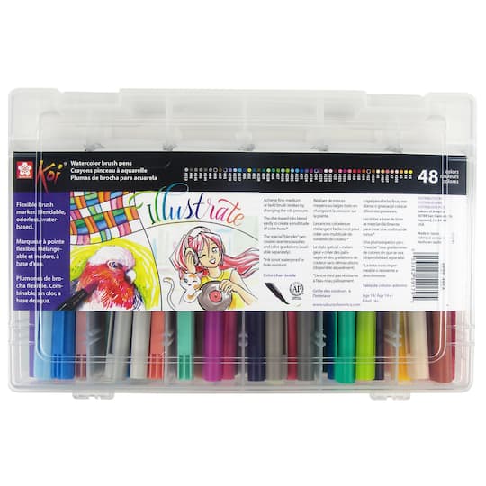 Sakura® Koi® 48 Watercolor Brush Pens Set